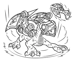 Página para Colorir Drobot de Skylanders