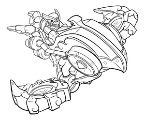 Página para Colorir Jet Vac Skylanders