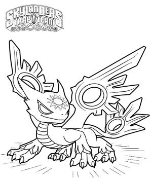 Página para Colorir Destaque Skylanders