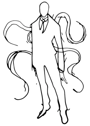 Página para Colorir Sombra Fina