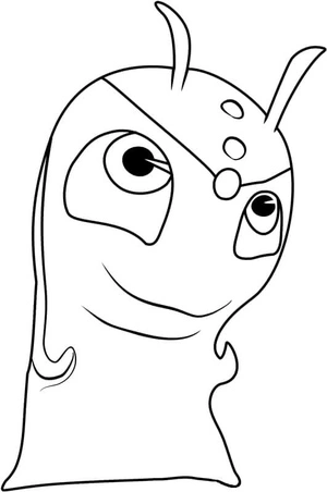 Página para Colorir Uma Criatura Encantadora