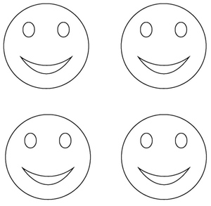 Quatro Carinhas Felizes