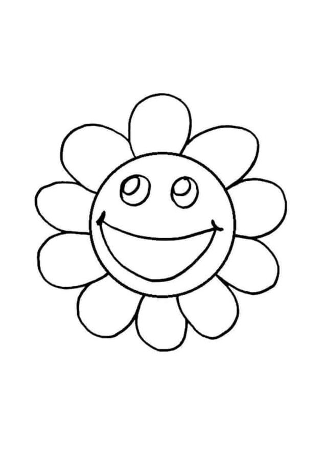 Página para Colorir Florescer Alegre