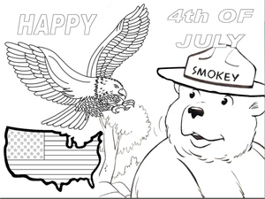 Comemore o 4 de Julho com Smokey Bear