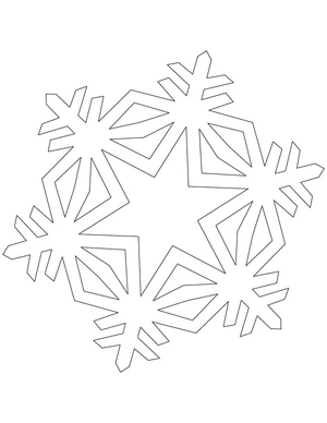 Página para Colorir Cristal Nevado