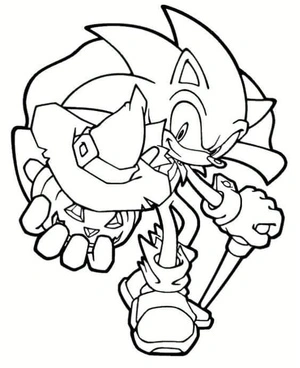 Página para Colorir Página para Colorir Sonic de Halloween