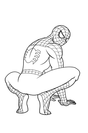 Vista Traseira do Homem-Aranha
