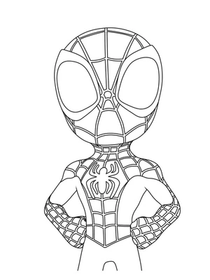 Página para Colorir Incrível Homem-Aranha