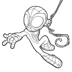 Página para Colorir Miles Morales - Homem-Aranha