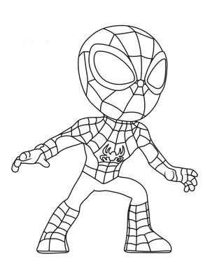 Página para Colorir Página para imprimir do Homem-Aranha