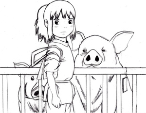 Chihiro do filme A Viagem de Chihiro