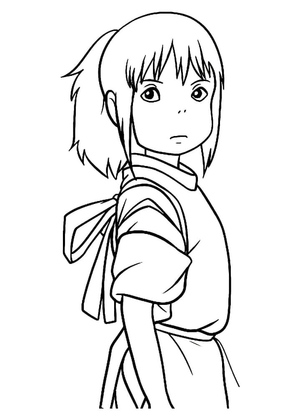 Chihiro Ogino do filme de animação "Spirited Away"