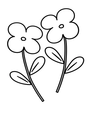 Página para Colorir Flores da Primavera