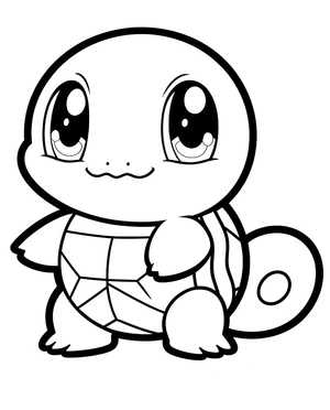 Página para Colorir Página para Colorir do Squirtle para Imprimir para Crianças