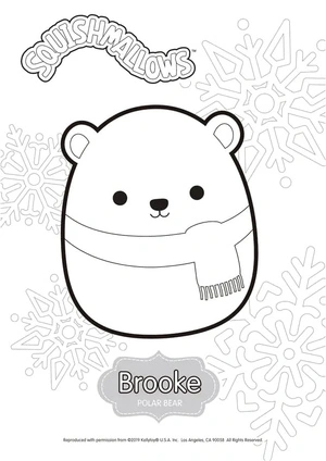 Página para Colorir Brooke dos Squishmallows