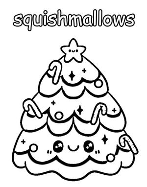 Página para Colorir Carol, a Squishmallow