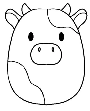 Página para Colorir Connor, o Squishmallow