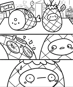 Página para Colorir Personagens Squishy Hilários
