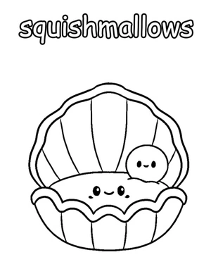 Página para Colorir Página para Colorir Squishmallows para Imprimir