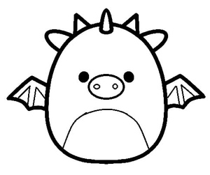 Página para Colorir Squishmallows - Dakota