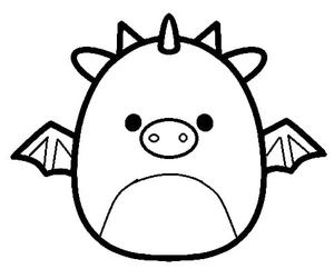 Página para Colorir Página para Colorir Squishmallows - Dakota