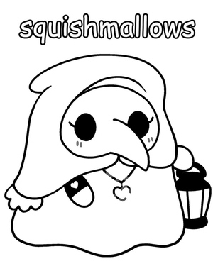 Página de Colorir Grátis Squishmallows