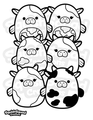 Squishmallows Vacas Marinhas