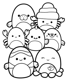 Amiguinhos de Marshmallow Macios e Fofos