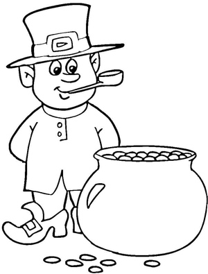 Duende com Pote de Ouro