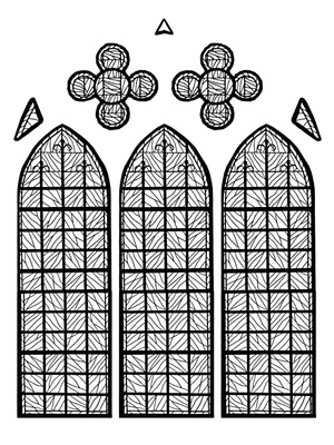 Página para Colorir Página para Colorir de Vitral para Imprimir