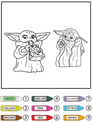 Página para Colorir Página para Colorir Star Wars por Número