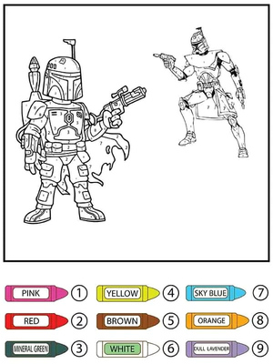 Star Wars Pintar por Número Grátis