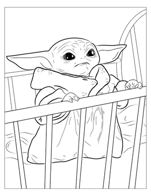 Bebê Yoda no Berço
