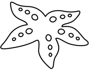 Página para Colorir Uma Estrela-do-Mar Básica