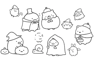 Página para Colorir Página para colorir colorida de Sumikko Gurashi