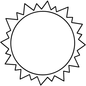 Página para Colorir Sol Básico