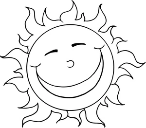 Página para Colorir Diversão do Sol para Sol Divertido