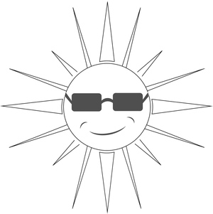Sol Radiante de Óculos Escuros