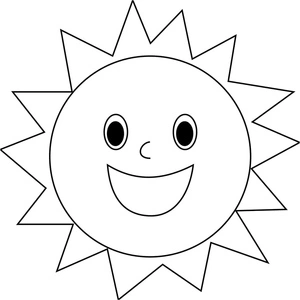 Página para Colorir Sorrisos de Sol