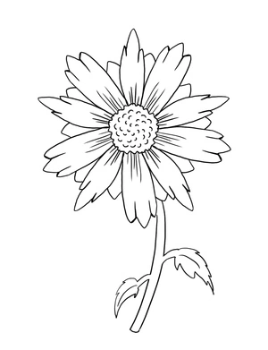 Página para Colorir Árvore com Girassóis