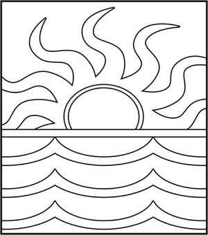 Página para Colorir Sunset Blaze