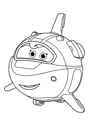 Página para Colorir Astra da série animada Super Wings