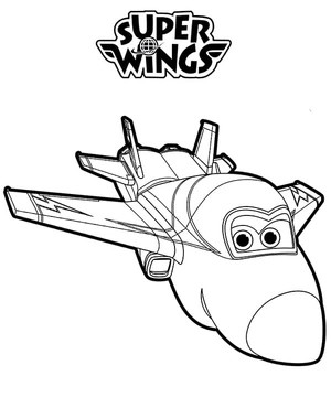 Página para Colorir Jerome de Super Wings