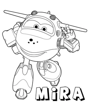Página para Colorir Mira de Super Wings