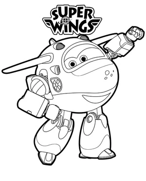 Página para Colorir Mira do programa Super Wings