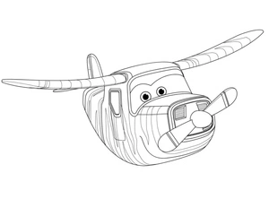 Página para Colorir Super Wings Bello