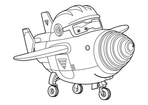 Página para Colorir Todd, personagem de Super Wings