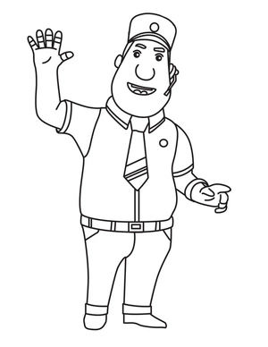Página para Colorir Página para colorir Super Wings: Jimbo