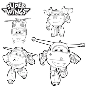 Página para Colorir Página para Colorir Super Wings