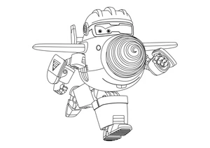 Página para Colorir Todd de Super Wings